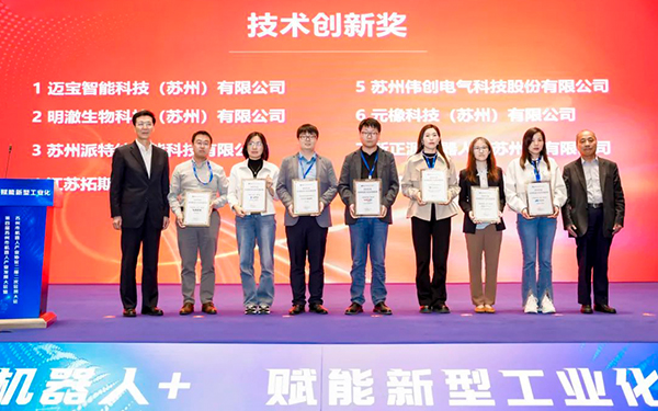 Інтегроване сервопривод VEICHI серії RB100 отримав нагороду «Suzhou Robot Technology Innovation Award»